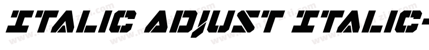 Italic Adjust Italic字体转换